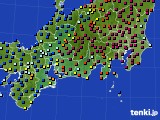 2023年12月14日の東海地方のアメダス(日照時間)