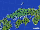 中国地方のアメダス実況(日照時間)(2023年12月14日)