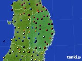 岩手県のアメダス実況(日照時間)(2023年12月14日)