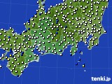 東海地方のアメダス実況(風向・風速)(2023年12月15日)
