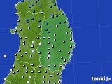 岩手県のアメダス実況(気温)(2023年12月16日)