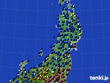 東北地方のアメダス実況(日照時間)(2023年12月17日)