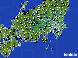 2023年12月17日の関東・甲信地方のアメダス(風向・風速)