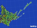 道東のアメダス実況(日照時間)(2023年12月18日)