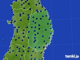 2023年12月18日の岩手県のアメダス(気温)