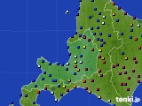 2023年12月19日の道央のアメダス(日照時間)