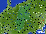 長野県のアメダス実況(日照時間)(2023年12月19日)