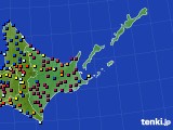 道東のアメダス実況(日照時間)(2023年12月20日)