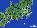 関東・甲信地方のアメダス実況(気温)(2023年12月21日)