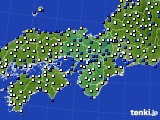 近畿地方のアメダス実況(風向・風速)(2023年12月21日)