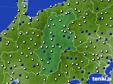 長野県のアメダス実況(風向・風速)(2023年12月21日)