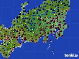 関東・甲信地方のアメダス実況(日照時間)(2023年12月22日)