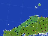 島根県のアメダス実況(日照時間)(2023年12月22日)