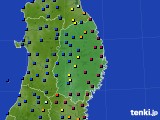2023年12月22日の岩手県のアメダス(日照時間)