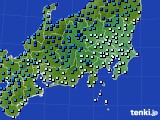 関東・甲信地方のアメダス実況(気温)(2023年12月22日)