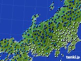 2023年12月22日の北陸地方のアメダス(気温)
