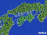 四国地方のアメダス実況(気温)(2023年12月22日)