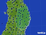 2023年12月22日の岩手県のアメダス(気温)