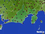 静岡県のアメダス実況(日照時間)(2023年12月23日)