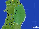 岩手県のアメダス実況(積雪深)(2023年12月24日)