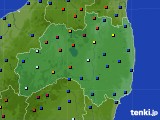 福島県のアメダス実況(日照時間)(2023年12月24日)