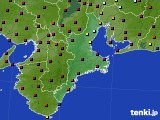 三重県のアメダス実況(日照時間)(2023年12月24日)