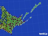 道東のアメダス実況(日照時間)(2023年12月24日)