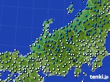 2023年12月24日の北陸地方のアメダス(気温)