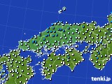 中国地方のアメダス実況(気温)(2023年12月24日)