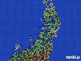 東北地方のアメダス実況(日照時間)(2023年12月25日)