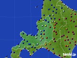 2023年12月25日の道央のアメダス(日照時間)