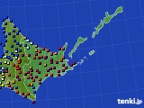 道東のアメダス実況(日照時間)(2023年12月25日)