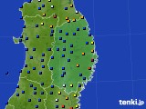 岩手県のアメダス実況(日照時間)(2023年12月25日)