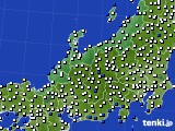 北陸地方のアメダス実況(風向・風速)(2023年12月25日)
