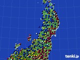 東北地方のアメダス実況(日照時間)(2023年12月27日)