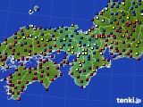 近畿地方のアメダス実況(日照時間)(2023年12月27日)