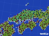 中国地方のアメダス実況(日照時間)(2023年12月27日)