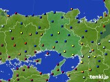 2023年12月27日の兵庫県のアメダス(日照時間)