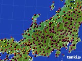 2023年12月30日の北陸地方のアメダス(日照時間)