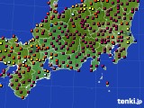 2023年12月30日の東海地方のアメダス(日照時間)