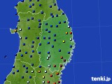 2023年12月30日の岩手県のアメダス(日照時間)