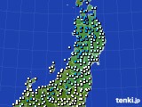 東北地方のアメダス実況(気温)(2023年12月30日)