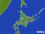 北海道地方のアメダス実況(降水量)(2023年12月31日)