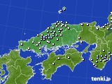 中国地方のアメダス実況(降水量)(2023年12月31日)