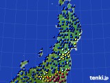 東北地方のアメダス実況(日照時間)(2023年12月31日)