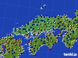 中国地方のアメダス実況(日照時間)(2023年12月31日)