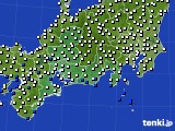 東海地方のアメダス実況(風向・風速)(2023年12月31日)