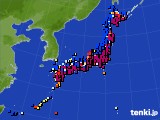 2024年01月01日のアメダス(日照時間)