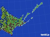 2024年01月01日の道東のアメダス(日照時間)
