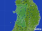 秋田県のアメダス実況(気温)(2024年01月02日)